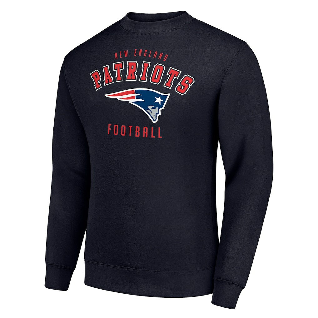 New England Patriots Starter Team Logo Pullover Sweatshirt Navy | NFL