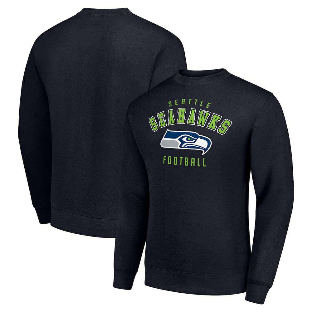 Seattle Seahawks Starter Team Logo Pullover Sweatshirt College Navy | NFL