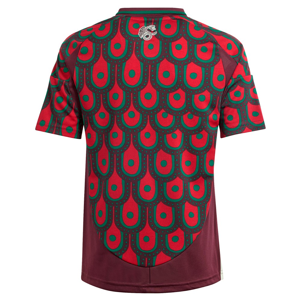 Mexico National Team Youth 2024 Home Replica Jersey Burgundy | Adidas