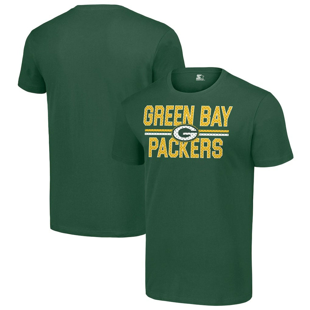 Green Bay Packers Starter Team Mesh Print Graphic T-Shirt Green | NFL