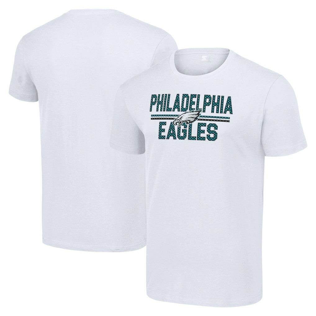 Philadelphia Eagles Starter Team Mesh Print Graphic T-Shirt White | NFL
