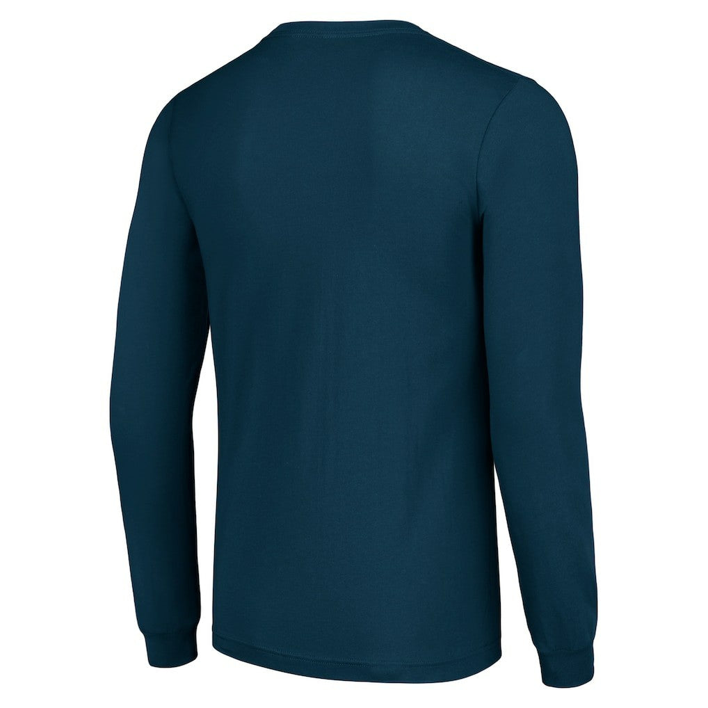 Chicago Bears Starter Team Mesh Print Graphic Long Sleeve T-Shirt Navy | NFL