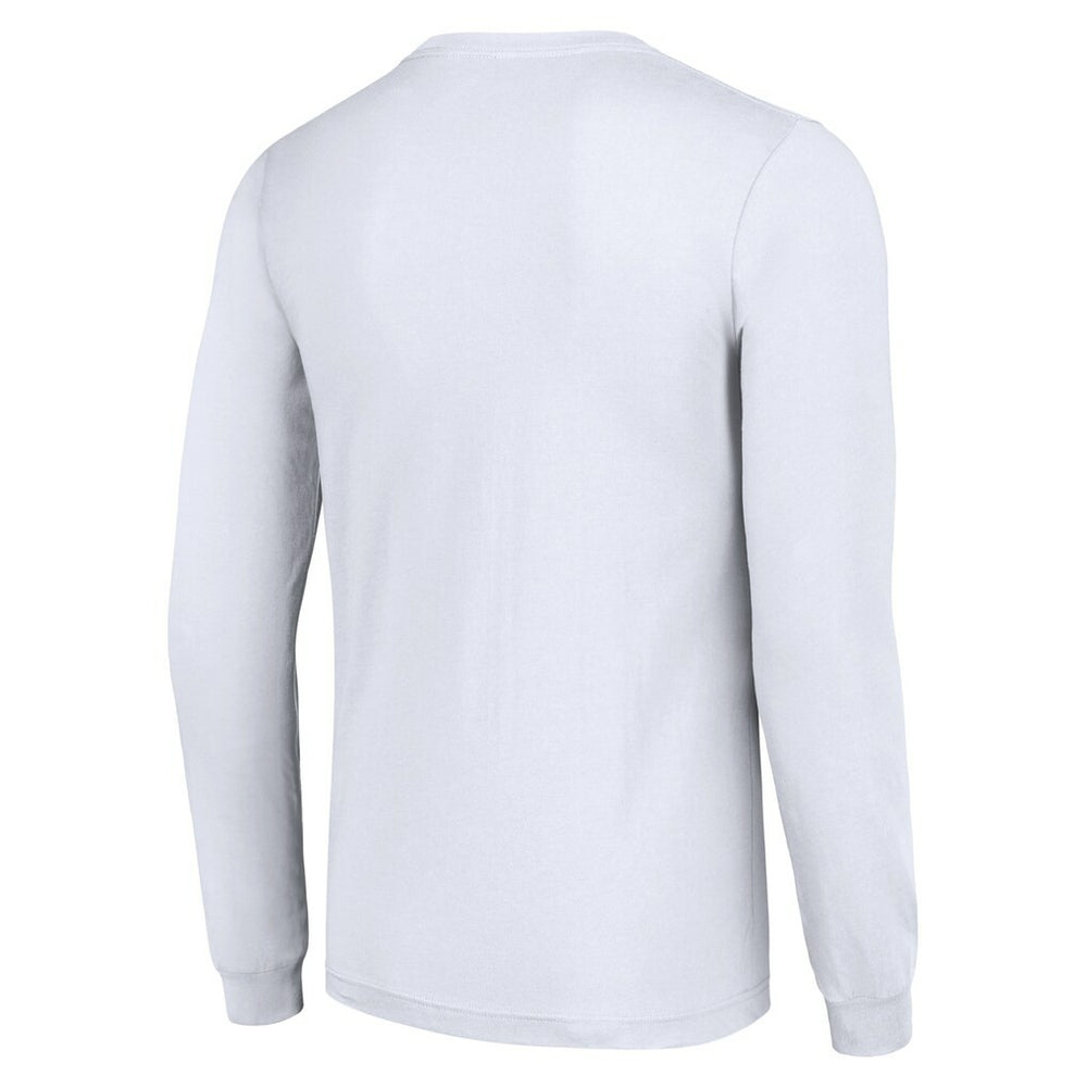 Kansas City Chiefs Starter Team Mesh Print Graphic Long Sleeve T-Shirt White | NFL
