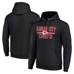 Kansas City Chiefs Starter Unisex Team Mesh Print Graphic Tri-Blend Pullover Hoodie Black | NFL