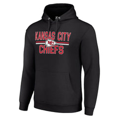 Kansas City Chiefs Starter Unisex Team Mesh Print Graphic Tri-Blend Pullover Hoodie Black | NFL
