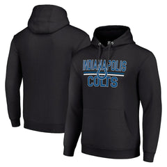 Indianapolis Colts Starter Unisex Team Mesh Print Graphic Tri-Blend Pullover Hoodie Black | NFL