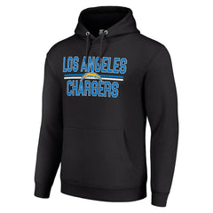 Los Angeles Chargers Starter Unisex Team Mesh Print Graphic Tri-Blend Pullover Hoodie Black | NFL