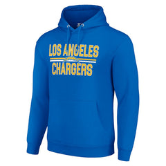 Los Angeles Chargers Starter Unisex Team Mesh Print Graphic Tri-Blend Pullover Hoodie Royal | NFL