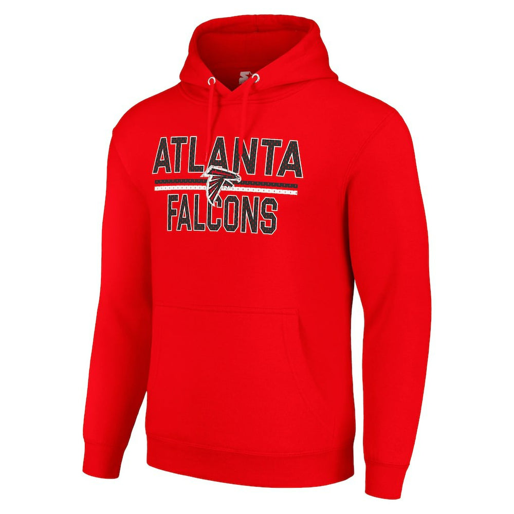 Atlanta Falcons Starter Unisex Team Mesh Print Graphic Tri-Blend Pullover Hoodie Red | NFL