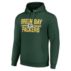 Green Bay Packers Starter Unisex Team Mesh Print Graphic Tri-Blend Pullover Hoodie Green | NFL