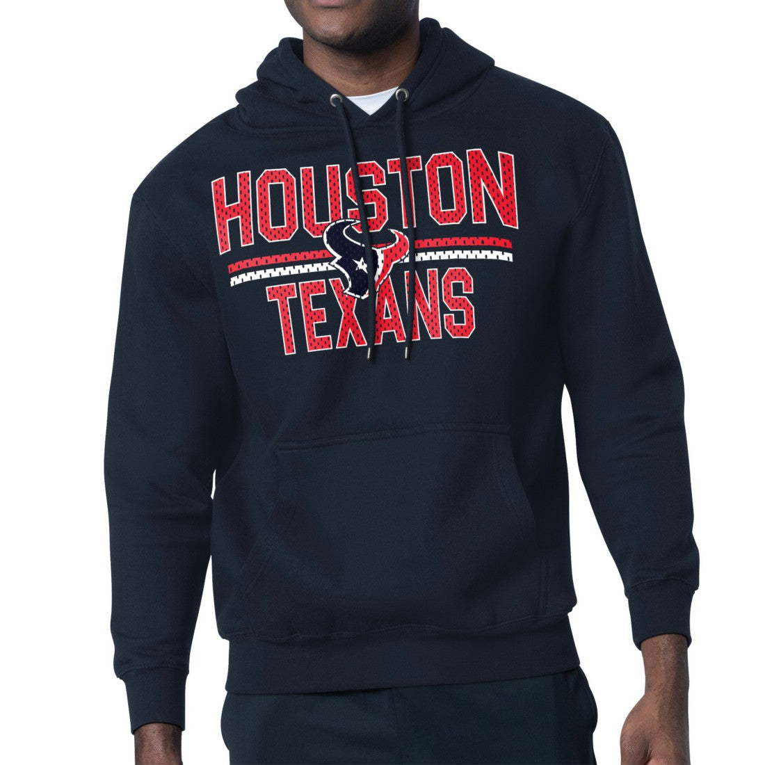 Houston Texans Starter Unisex Team Mesh Print Graphic Tri-Blend Pullover Hoodie Navy | NFL