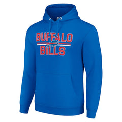 Buffalo Bills Starter Unisex Team Mesh Print Graphic Tri-Blend Pullover Hoodie Royal | NFL
