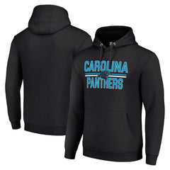 Carolina Panthers Starter Unisex Team Mesh Print Graphic Tri-Blend Pullover Hoodie Black | NFL