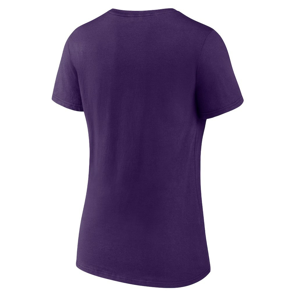 Baltimore Ravens Women's Victory Arch V-Neck T-Shirt Purple | NFL