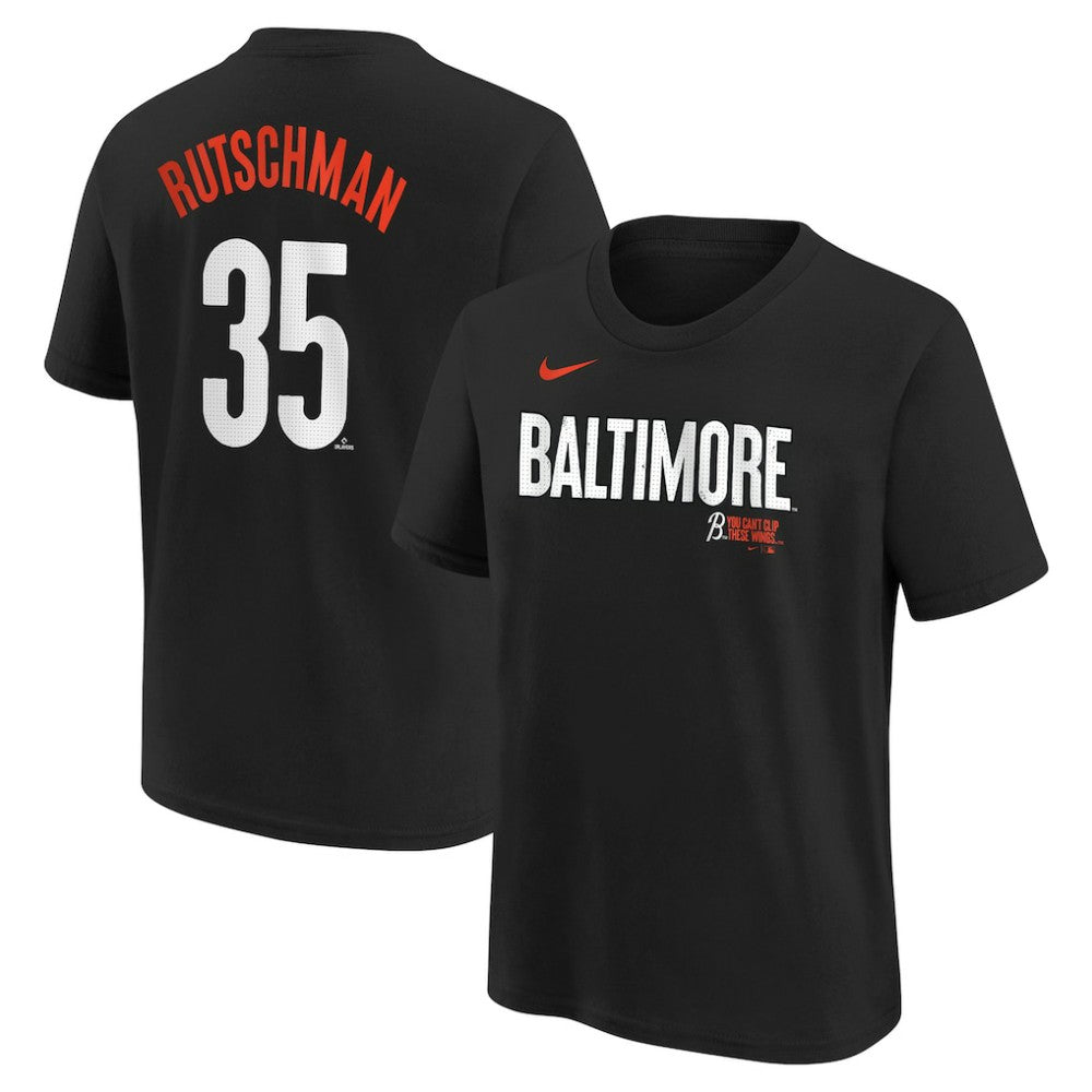Adley Rutschman Baltimore Orioles Nike Youth Fuse City Connect Name & Number T-Shirt - MLB
