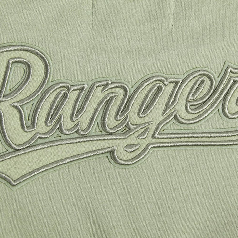 Texas Rangers Pro Standard Women's Neutral Oversized Boxy Cropped Pullover Sweatshirt - MLB