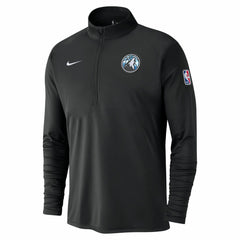 Minnesota Timberwolves 2024/25 City Edition Authentic Coaches Performance Half-Zip Top Black - NBA