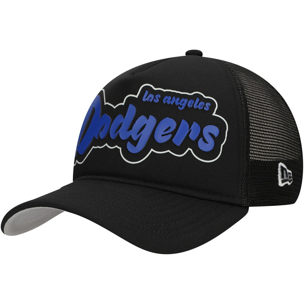 Los Angeles Dodgers New Era Retro Bold A-Frame Trucker 9FORTY Adjustable Hat - MLB