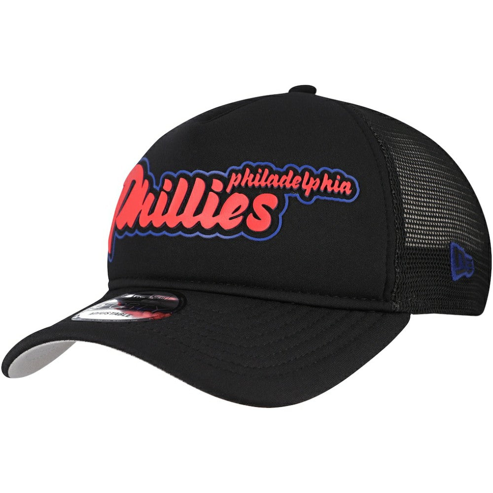 Philadelphia Phillies New Era Retro Bold A-Frame Trucker 9FORTY Adjustable Hat - MLB