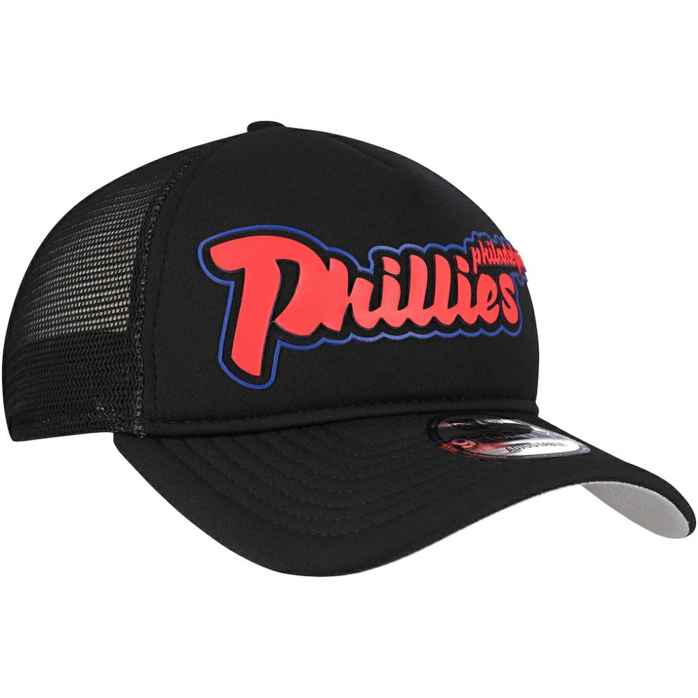 Philadelphia Phillies New Era Retro Bold A-Frame Trucker 9FORTY Adjustable Hat - MLB