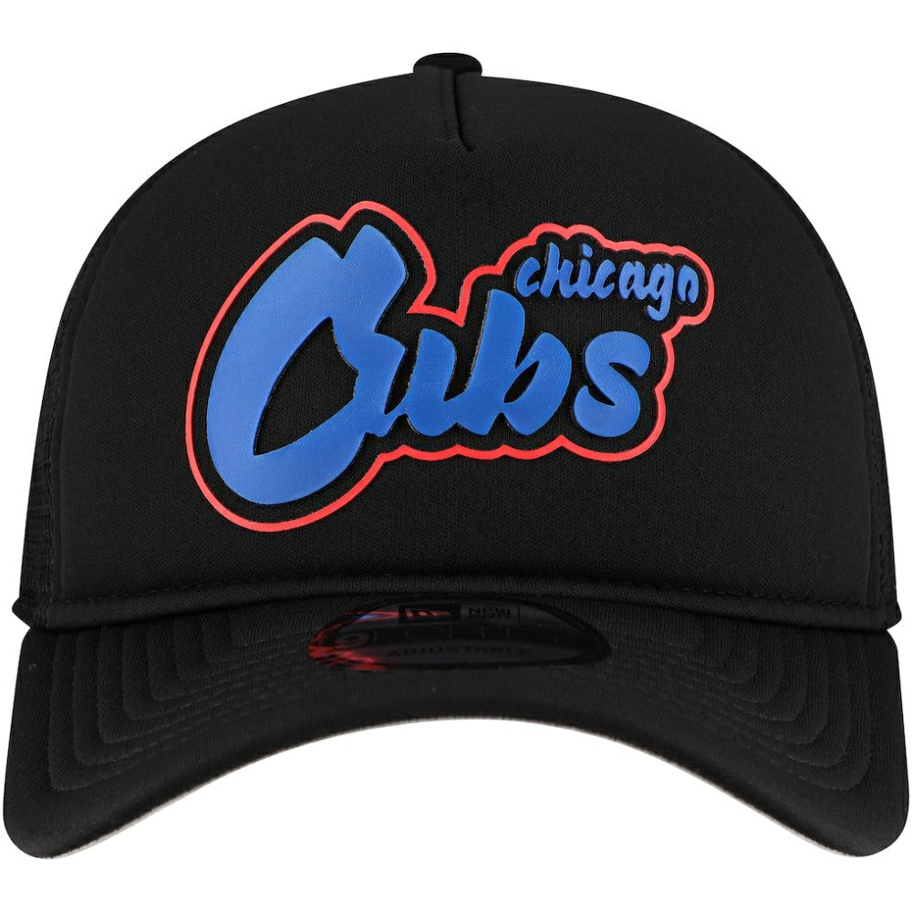 Chicago Cubs New Era Retro Bold A-Frame Trucker 9FORTY Adjustable Hat - MLB
