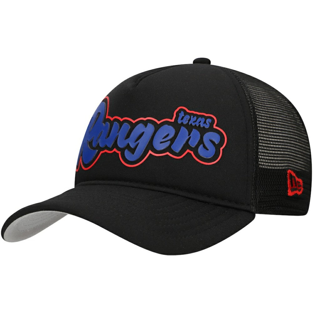 Texas Rangers New Era Retro Bold A-Frame Trucker 9FORTY Adjustable Hat - MLB