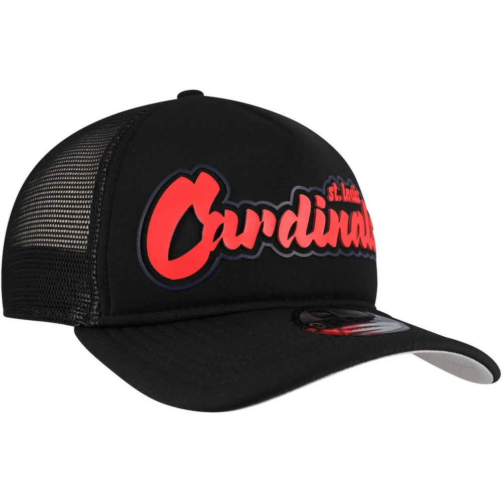 St. Louis Cardinals New Era Retro Bold A-Frame Trucker 9FORTY Adjustable Hat - MLB