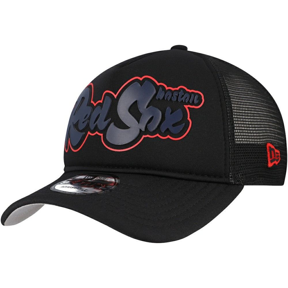 Boston Red Sox New Era Retro Bold A-Frame Trucker 9FORTY Adjustable Hat - MLB