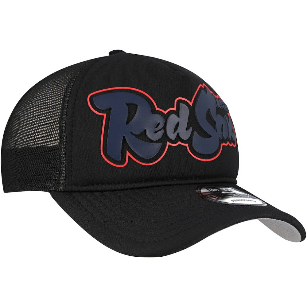 Boston Red Sox New Era Retro Bold A-Frame Trucker 9FORTY Adjustable Hat - MLB