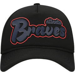 Atlanta Braves New Era Retro Bold A-Frame Trucker 9FORTY Adjustable Hat - MLB