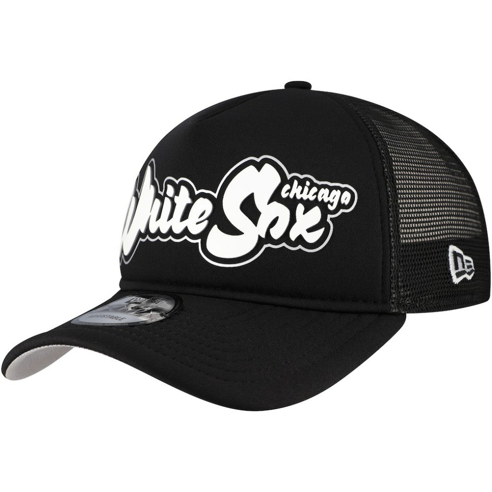 Chicago White Sox New Era Retro Bold A-Frame Trucker 9FORTY Adjustable Hat - MLB
