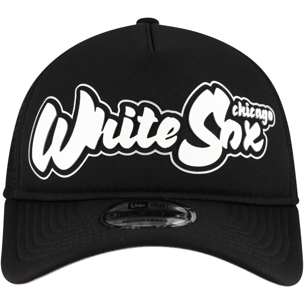 Chicago White Sox New Era Retro Bold A-Frame Trucker 9FORTY Adjustable Hat - MLB