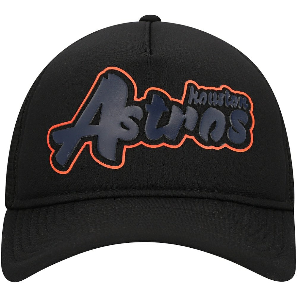 Houston Astros New Era Retro Bold A-Frame Trucker 9FORTY Adjustable Hat - MLB
