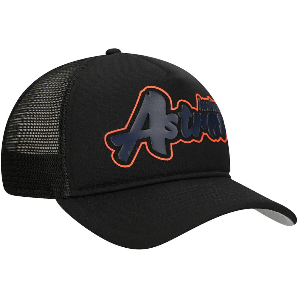 Houston Astros New Era Retro Bold A-Frame Trucker 9FORTY Adjustable Hat - MLB