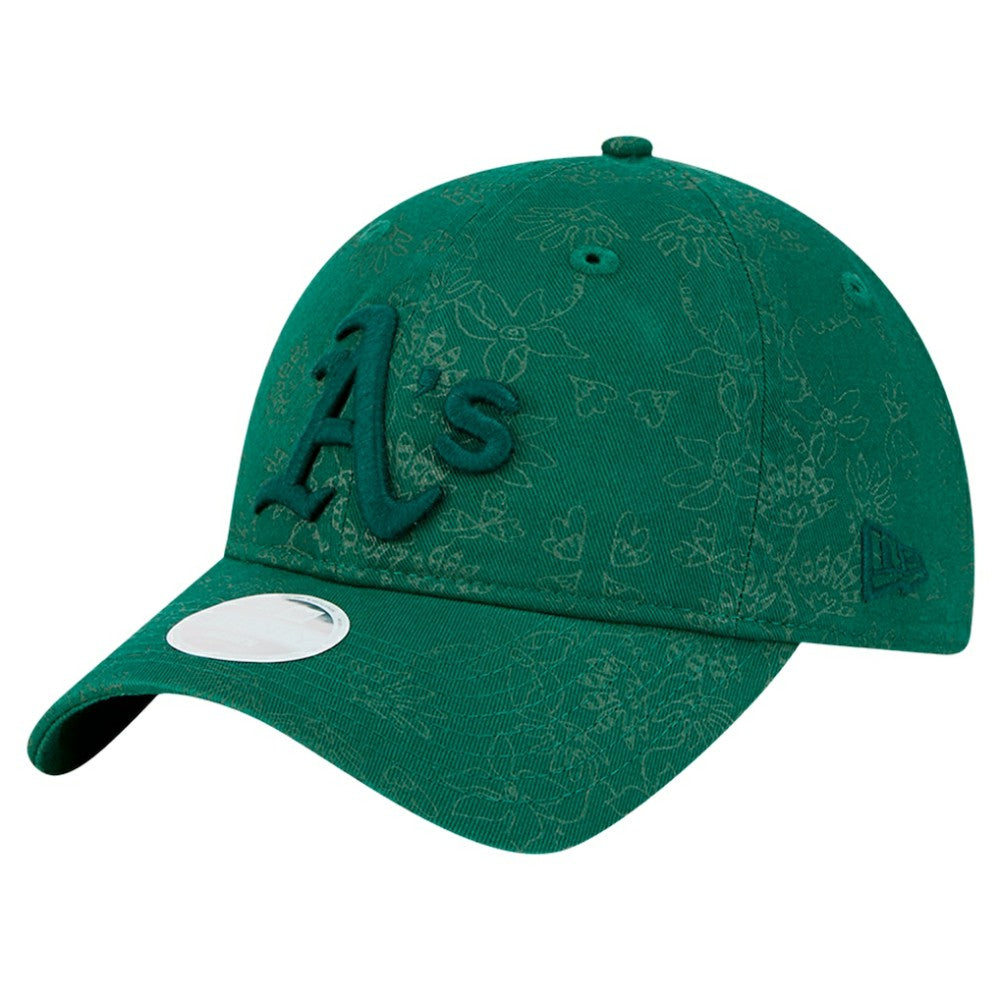 Athletics New Era Women's Tonal Floral 9TWENTY Adjustable Hat - MLB