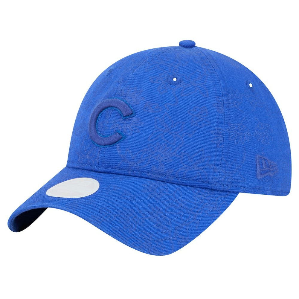 Chicago Cubs New Era Women's Tonal Floral 9TWENTY Adjustable Hat - MLB
