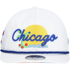 Chicago Cubs New Era Paradise Golfer Adjustable Hat - MLB