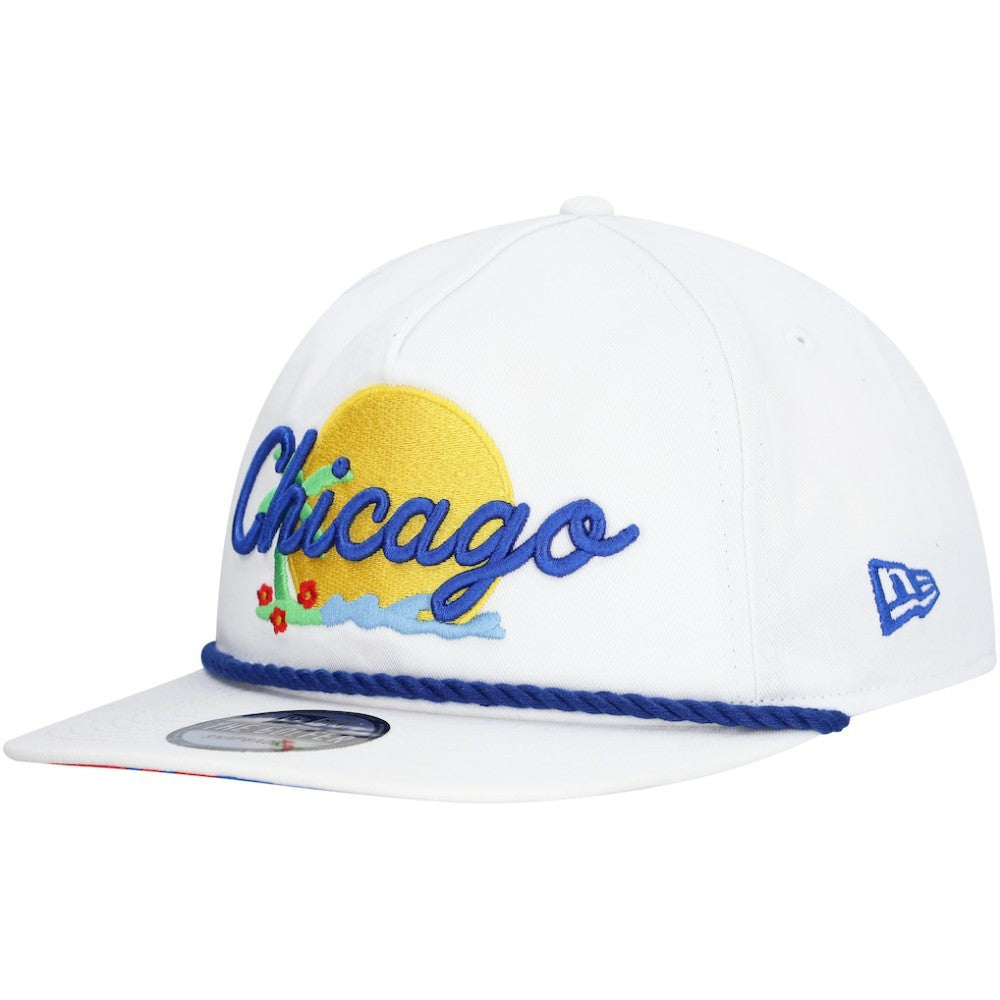 Chicago Cubs New Era Paradise Golfer Adjustable Hat - MLB