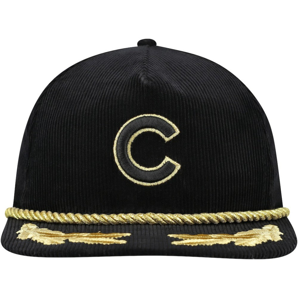 Chicago Cubs New Era Corduroy Filigree Golfer Adjustable Hat - MLB