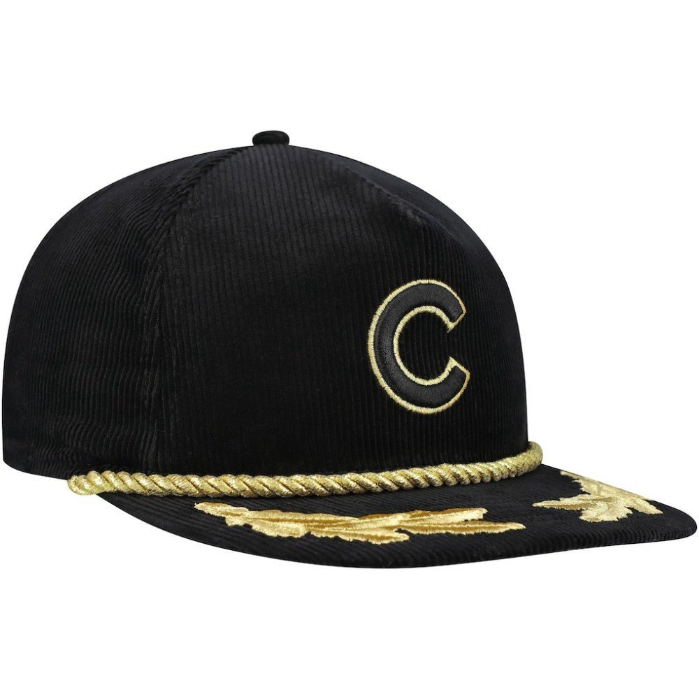 Chicago Cubs New Era Corduroy Filigree Golfer Adjustable Hat - MLB