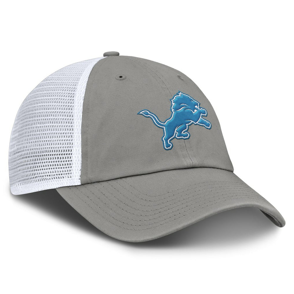 Detroit Lions Trucker Adjustable Hat Gray/White | Fanatics