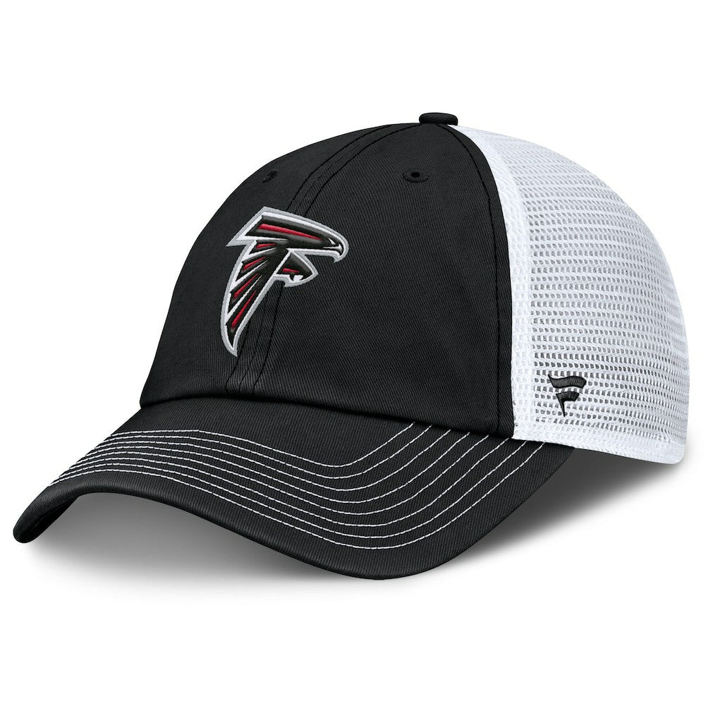 Atlanta Falcons Trucker Adjustable Hat Black/White | Fanatics