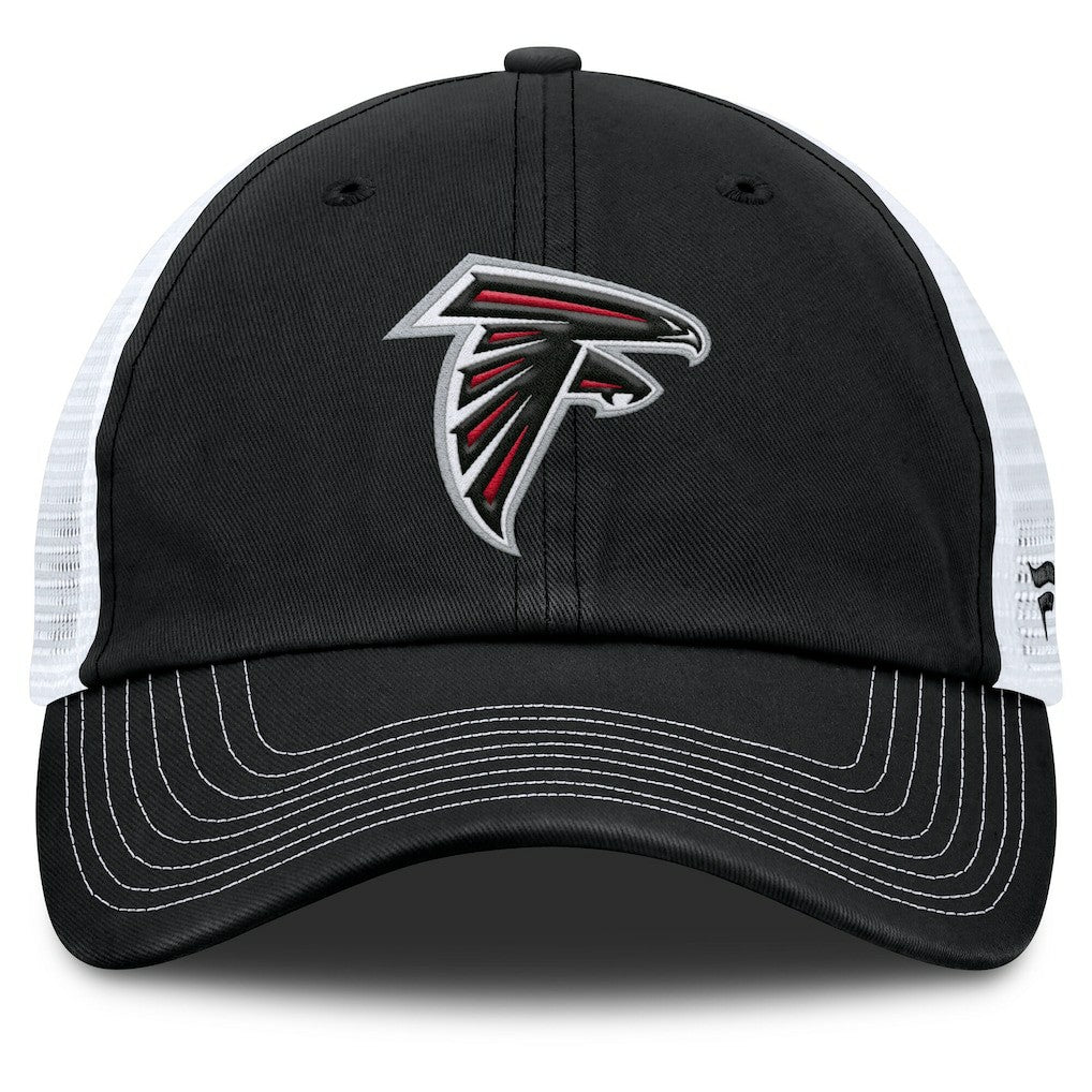 Atlanta Falcons Trucker Adjustable Hat Black/White | Fanatics