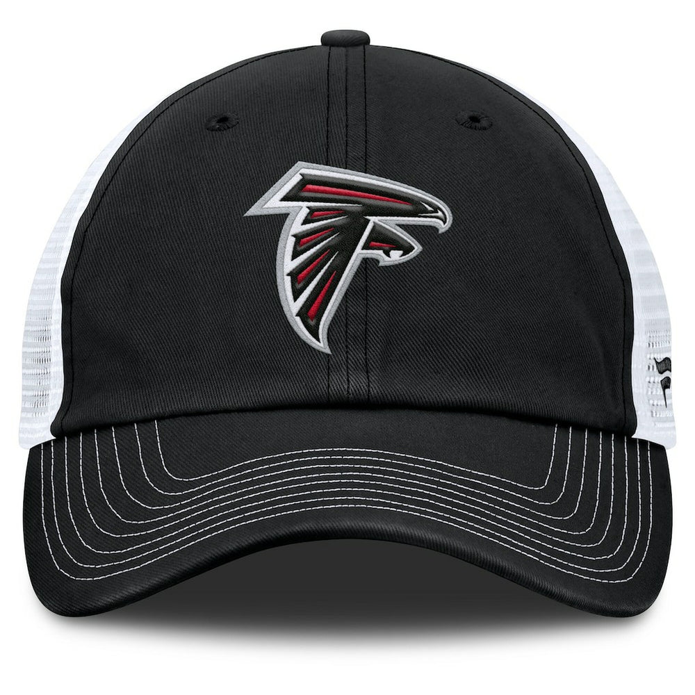 Atlanta Falcons Trucker Adjustable Hat Black/White | Fanatics