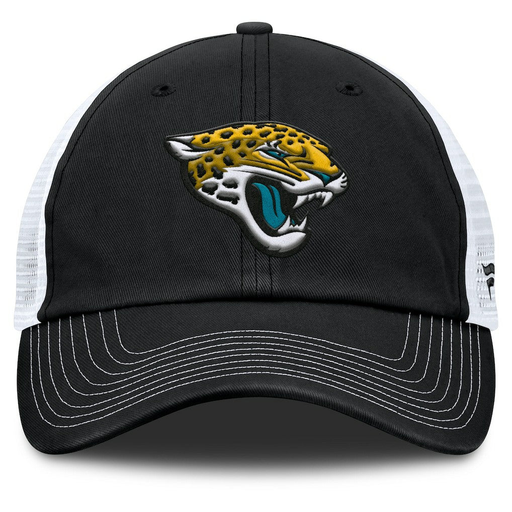 Jacksonville Jaguars Trucker Adjustable Hat Black/White | Fanatics