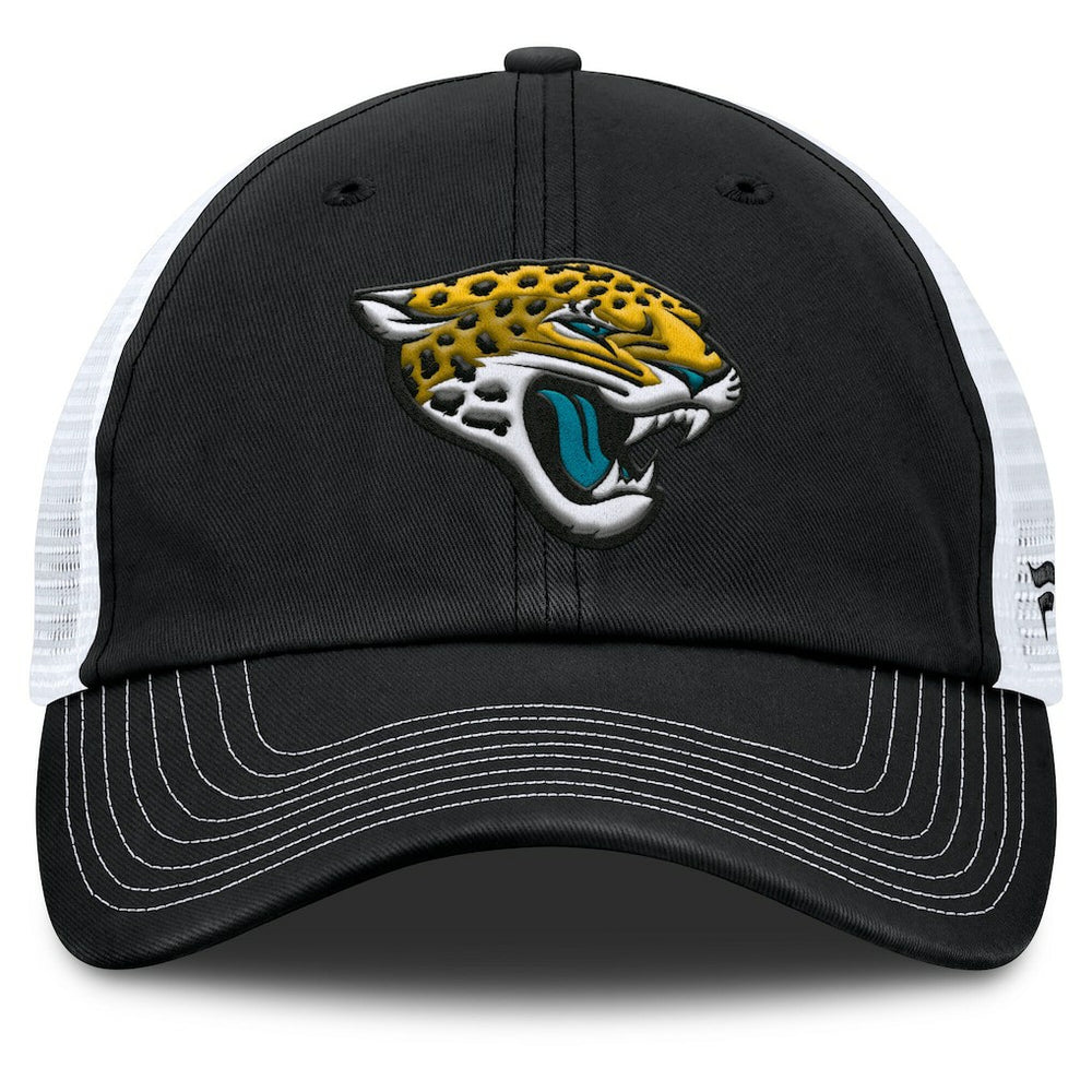 Jacksonville Jaguars Trucker Adjustable Hat Black/White | Fanatics