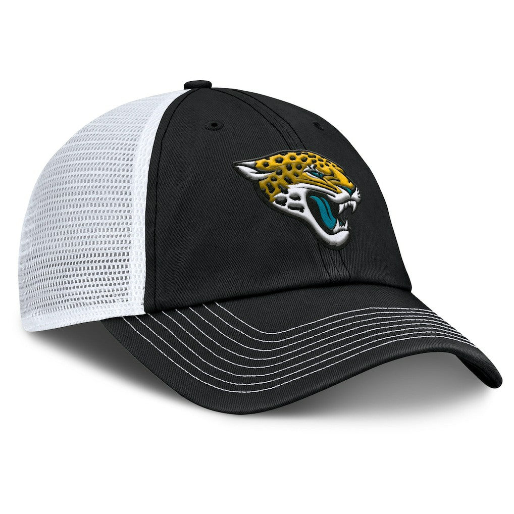 Jacksonville Jaguars Trucker Adjustable Hat Black/White | Fanatics