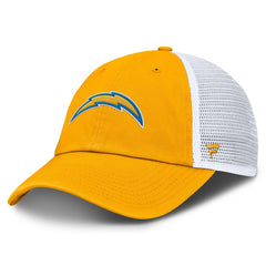 Los Angeles Chargers Trucker Adjustable Hat Gold/White | Fanatics