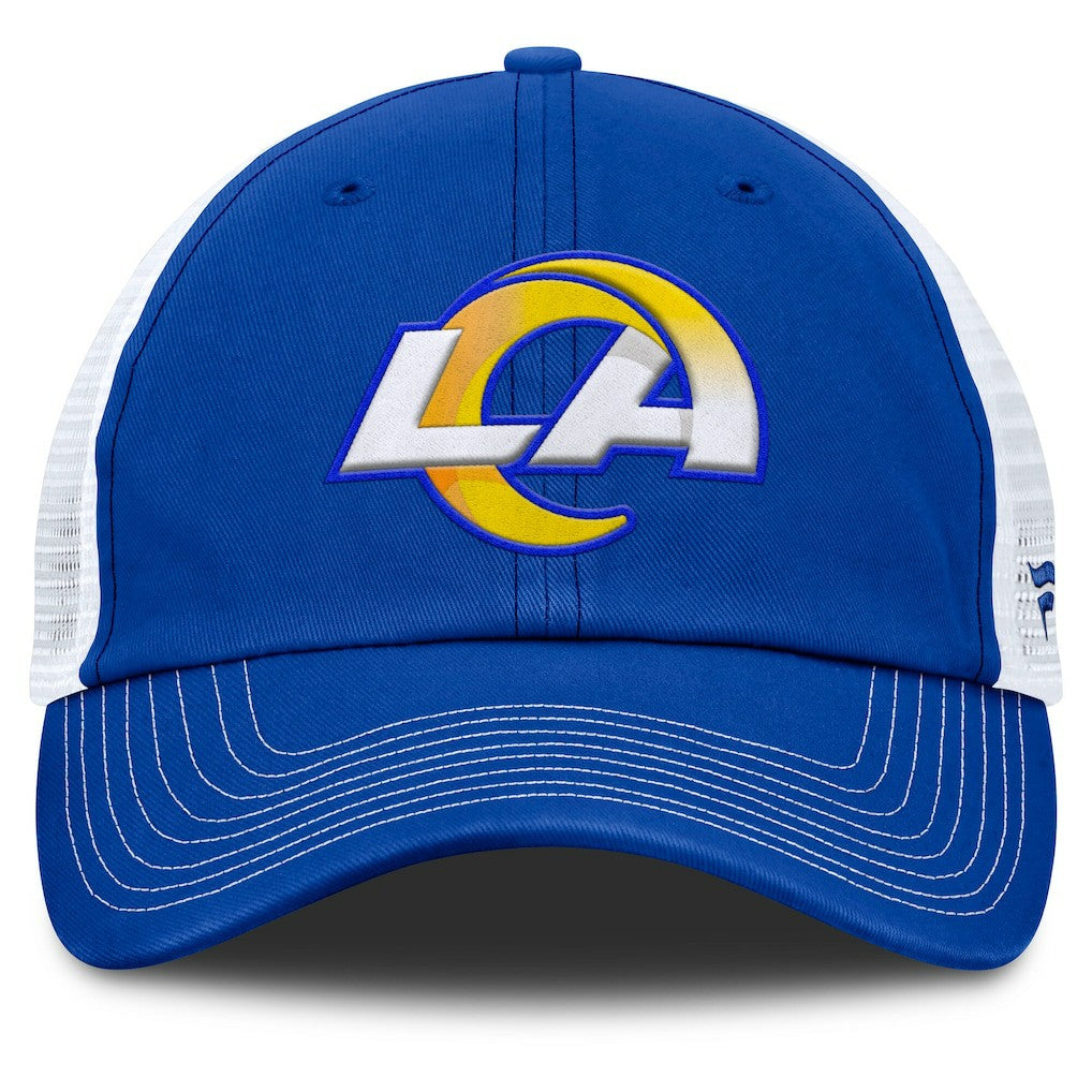 Los Angeles Rams Trucker Adjustable Hat Royal/White | Fanatics