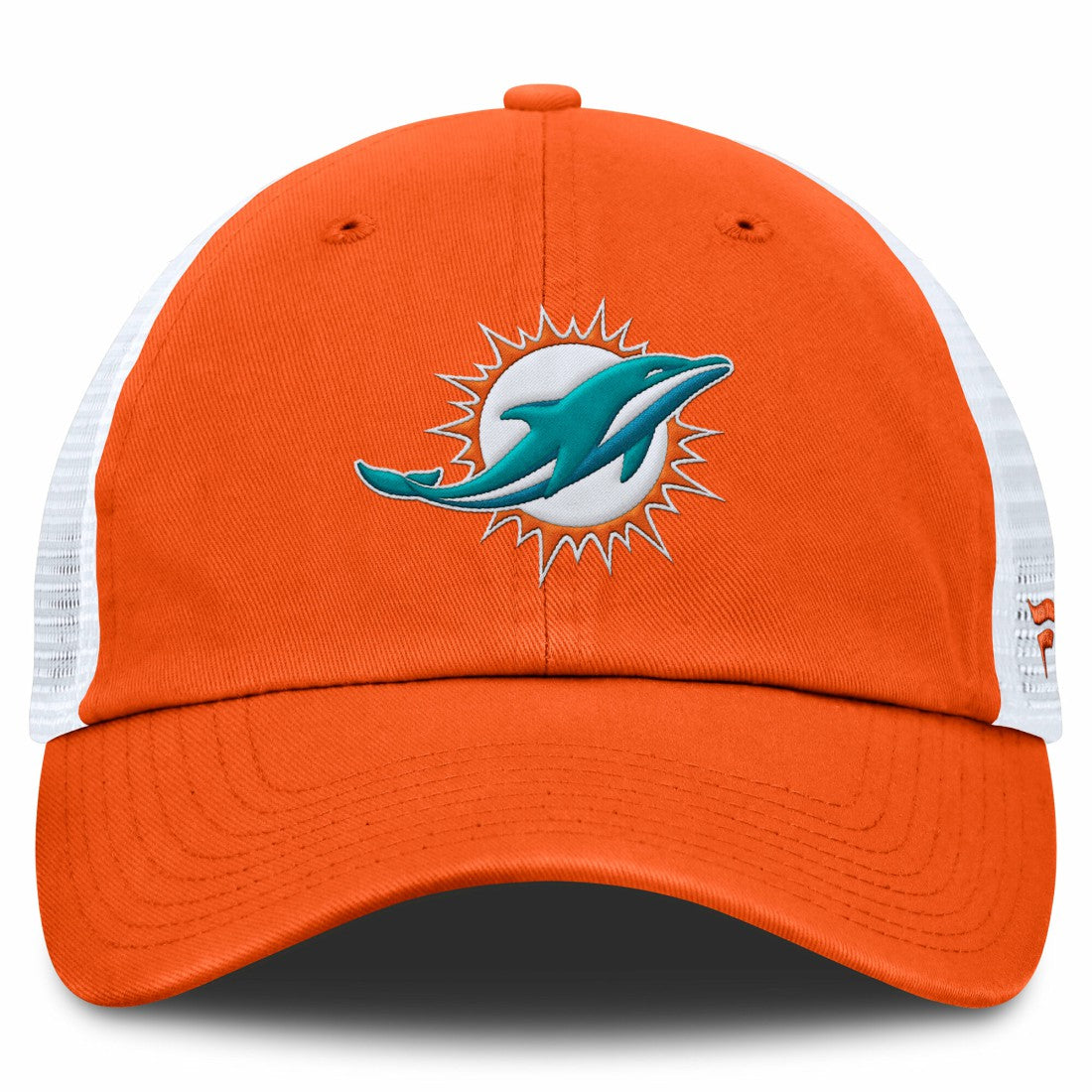 Miami Dolphins Trucker Adjustable Hat Orange/White | Fanatics